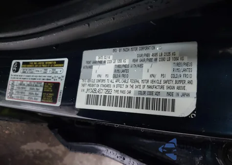 2014 Mazda Mazda5 Sport из США, поврежденный, VIN JM1CW2BL4E0172683